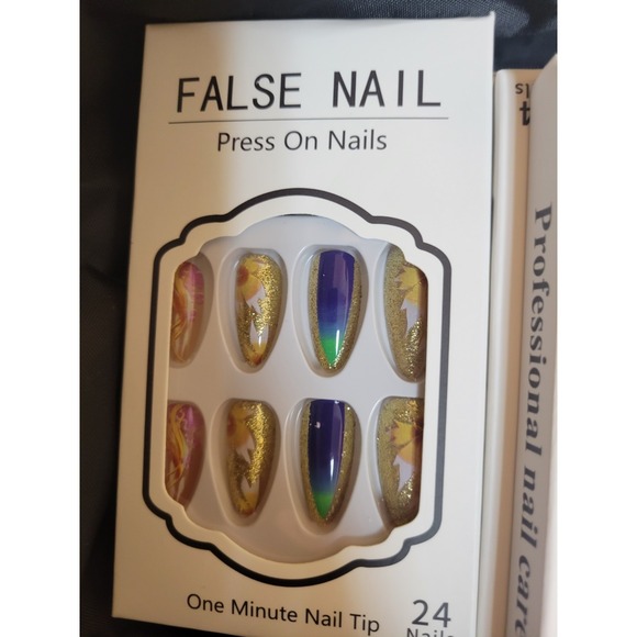 Press On Nails Lot Of 54 Packs Of Nails New Random Shapes And Sizes - Picture 5 of 16